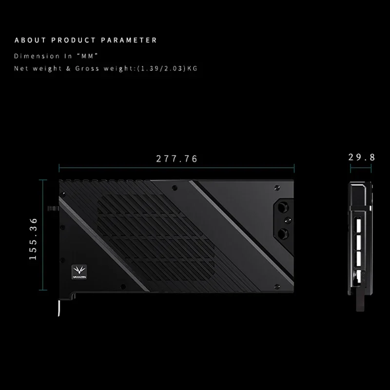 Granzon GPU-Wasserblock für MS – Rtx 4090 Water Block Full Cover Bewertung und Preis