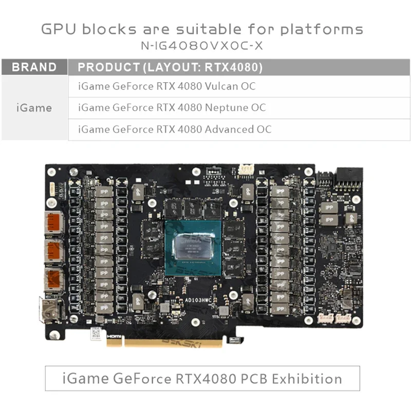 Bykski GPU-Block für die Color – Rtx 4080 Water Cooling Block Bewertung und Preis